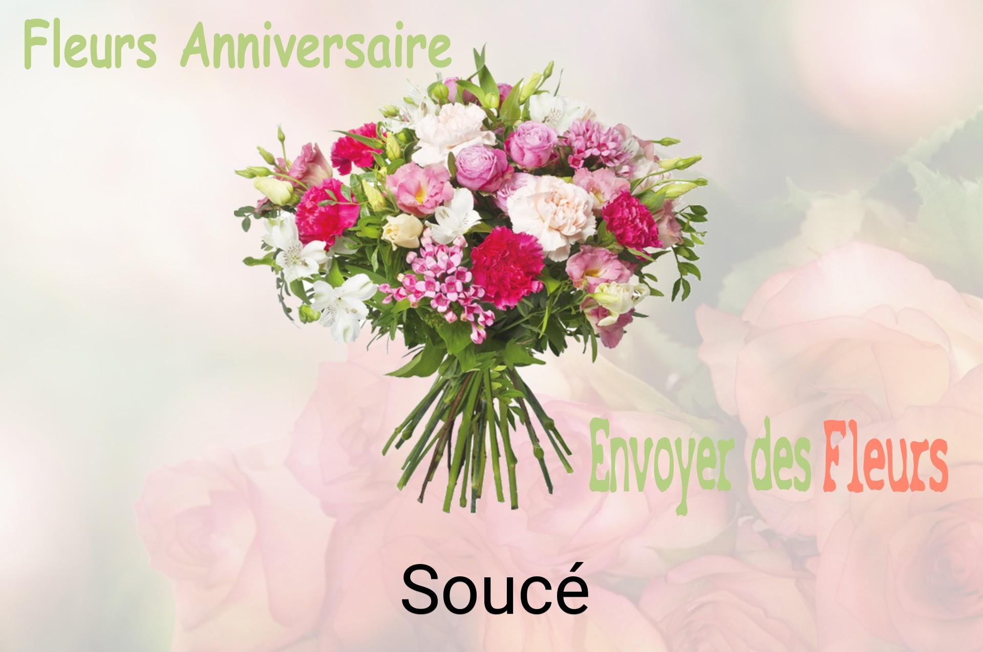 Bouquet de fleurs d’anniversaire livré à Soucé